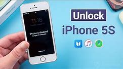iPhone 5s to X Disabled iCloud Bypass with network By Unlock Tool 2022