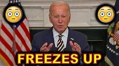 Joe Biden was a DISASTER again Reading from Giant Teleprompter….😂😂😂