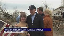 President Biden tours tornado damage