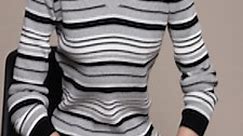 Buy Macy's Karen Scott Women Striped Pure Cotton Pullover -  - Apparel for Women
