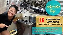 LG Direct Inverter Top Load Washing machine| TH2112DSAV | TH2113DSAK Review | How to Use | Errors