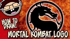 How to Draw the MORTAL KOMBAT DRAGON Symbol / Logo | Narrated Easy Step-by-Step Drawing Tutorial