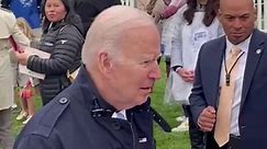 Biden interrupted by Easter Bunny