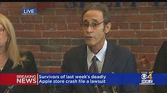 Survivors of last week's deadly Apple store crash fire lawsuit