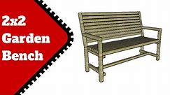 2x2 Garden Bench Plans Free