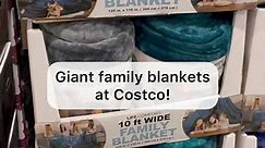 Giant family size blankets at Costco! These are so soft and cozy! #costco #costcoguide