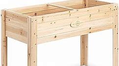Boldly Growing Cedar Raised Planter Box with Legs – Elevated Wood Raised Garden Bed Kit – Grow Herbs and Vegetables Outdoors – Naturally Rot-Resistant - Unmatched Strength Lasts Years (4x2)