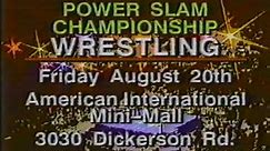 Powerslam Championship Wrestling Card Commercial Nashville, Tennessee 08/20/1993