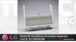 LG Room Air Conditioner Accordion Assembly Part #:3211AR3239B