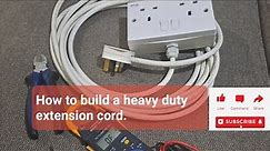 Making heavy-duty extension cord for refrigerator.