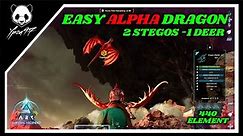 EASY ALPHA Dragon Boss Fight - Only 3 People - Official PVE | ARK: Survival Ascended