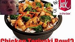Eating Things No One Orders: The Jack in the Box Chicken Teriyaki Bowl Combo