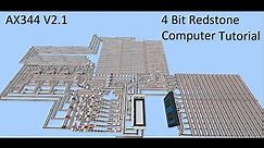 4 Bit Redstone Computer Tutorial: Building the CPU - P2