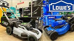 LOWES Lawn Mowers Prices in Store Walking
