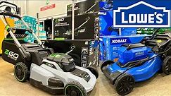 LOWES Lawn Mowers Prices in Store Walking