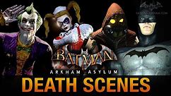 Batman: Return to Arkham Asylum - All Game Over Death Scenes
