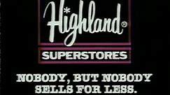 Highland Superstores commercial 1989 Michigan