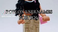 Cute roblox usernames for yall🤍 #fypシ #robloxtiktok