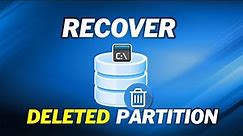 How to Recover Deleted Partitions Using CMD