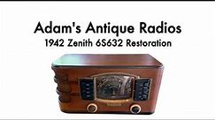 1942 Zenith 6S632 Antique Radio Restoration