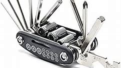 16-in-1-Bike-Multi-Tool, Portable Bike-Tool-Kit, Reliable & Compact & Lightweight Repair Kit for Road and Mountain Bikes (US Warehouse)