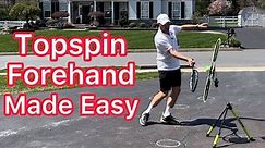 How To Easily Hit Great Topspin Forehands (Tennis Technique Explained)