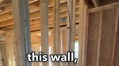 Staggered 2x4 studs on the exterior walls as an inexpensive way to get a thermal break! Impressed by this 200k house being built in Tyler TX by Builder Josh McAlpine. Stay tuned for a @thebuildshow on this #build soon. #highperformance #insulation #thermalbreak | Risinger Build