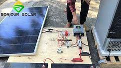 Solar ice maker freezer connection with MPPT and Gel battery
