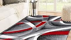 2305 Gray 5x7 Abstract Area Rug, 5 x 7 ft