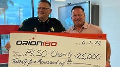 Orion180 donates $25,000 to Brevard County Sheriff's Office Charity