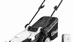 Litheli Cordless Lawn Mower 13 Inch, 5 Heights Adjustment, U20 Series 20V Electric Lawn Mowers for Garden, Yard and Farm, Light-Weight with Brushless Motor, 4.0Ah Portable Battery Included