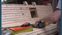 Man Builds DIY Wooden Pergola Swing