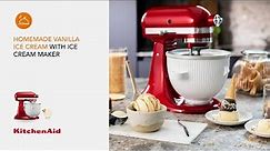 Ultimate vanilla ice cream with the ice cream maker | Recipe | KitchenAid