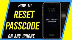 How to Reset your iPhone if you Forgot Your Passcode even if disabled