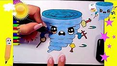 HOW TO DRAW A SO CUTE KAWAII STEP BY STEP How to draw very easy super easy drawings in twister