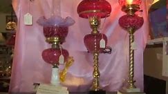 Fenton Glass Lamp Shades & Lamps