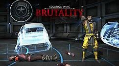 MKX - all variations scorpion combos into brutality