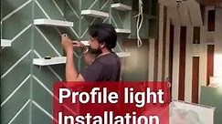 profile light || installation #electricalwork #electrician #viralshort #youtube