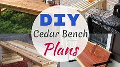 21 DIY Cedar Bench Plans You can Build Easily
