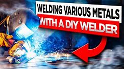 Using a DIY welder to weld gold, silver, copper, iron and aluminum