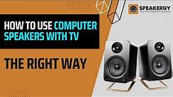 How To Use Computer Speakers With TV