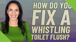 How do you fix a whistling toilet flush?