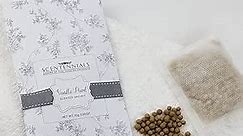 Scentennials Vanilla Pearl Scented Sachets - Floral Print - Pack of 4 - 6 x 4 Inch Sachet Bags - Perfect for Closets and Dresser Drawers