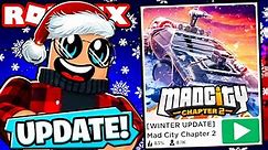 NEW WINTER UPDATE! SEASON 2 & NEW VEHICLES In Mad City Chapter 2! (ROBLOX)