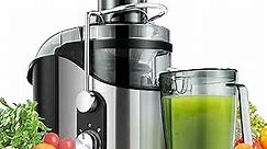 Ultrean Juicer Machine, 800w Juicer with Big Mouth 3” Feed Chute, Dual Speeds Centrifugal Juice Maker for Fruits and Veggies, Easy to Clean and BPA Free