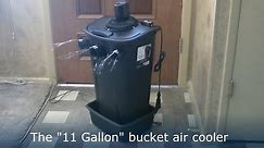 Homemade Air Conditioner DIY - The "11 Gallon Bucket" Air Cooler! DIY- can be solar powered!