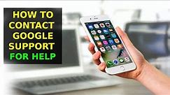 How To Contact Google Support For Account Recovery