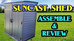 Suncast 6' x 4' Storage Shed, Extra Large, how to assemble, and review.