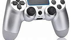 Wireless Game Controller for PS4 Controller, ATISTAK Remotes Compatible with Playstation 4 Controller, Works with Gamepad/Mando/Joystick,Silver,Cheap and New,2022
