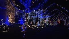 This Christmas display in Anderson Township even has it's own illuminated walkway